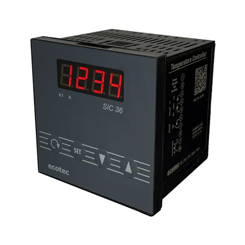 کنترلرحرارتی اکوتک Ecotec -SIC36 با نمایشگر یک ردیفه مولتی رنج مدلecotec SIC36 JKR1 96*96 با وردی ترموکوپلPT100 J&K