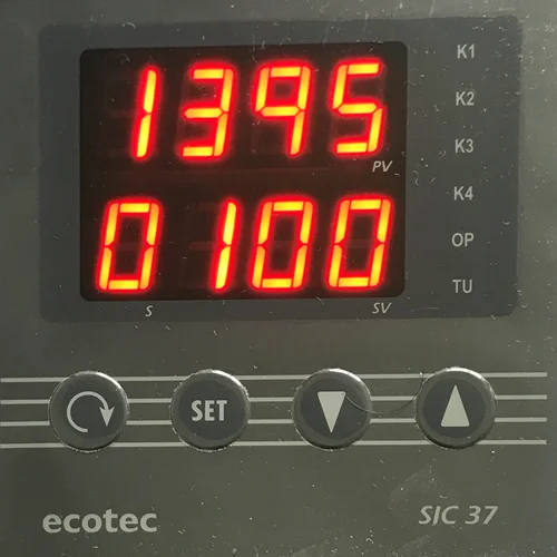 کنترلرحرارتی اکوتک Ecotec-SIC37 با نمایشگر دو ردیفه مولتی رنج مدلecotec37 M-R2 96*96باوردی ترموکوپلPT100 J&K
