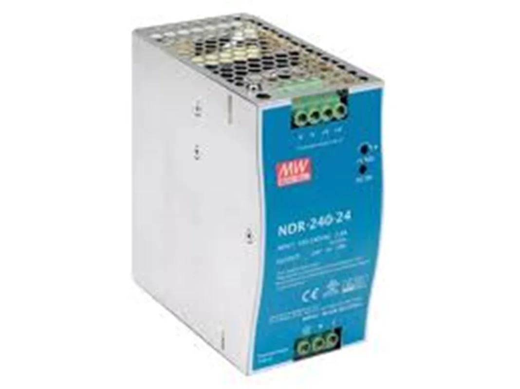 منبع تغذیه سوئیچینگ 10 آمپر مین ول  10A NDR-240-24 مدل ( Mean Well Switched Mode Power Supply  NDR-240-24) یا SMPS