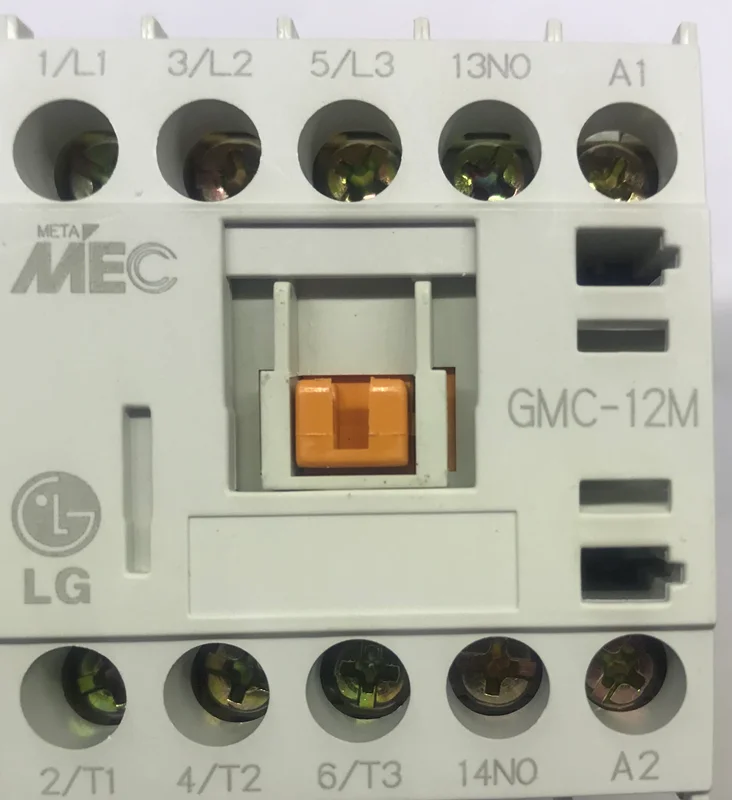 مینی کنتاکتور ال جی مدل GMC-12M جریان 12آمپری با ولتاژ وردی بوبین AC 220 ولت/60-HZ-50