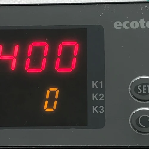 کنترلر ecotec با نمایشگر دو ردیفه مولتی رنج مدلecotec38H M-R2 افقی  ۴۸*96 با خروجی SSR و رله  و وردی ترموکوپلPT100 J&K